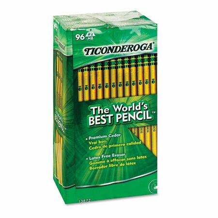 Ticonderoga Woodcase Pencil, HB #2, PK96 13872